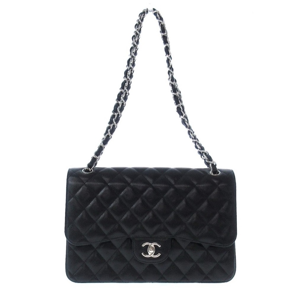 Chanel Caviar Black Quilted Shoulder Bag
